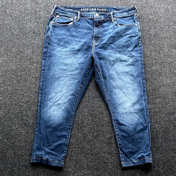 American Eagle Airflex+ Athletic Skinny Denim Jeans Blue Wash‎ 40x30 - Picture 1 of 10